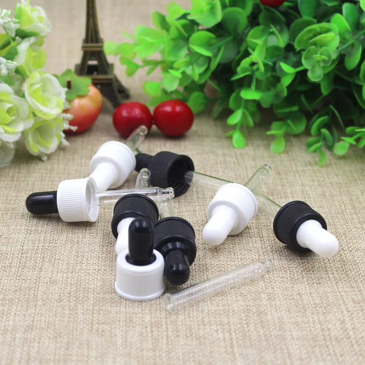 

10ml transparent blue green white brown oil bottle plastic head dropper essential oil dropper bottle