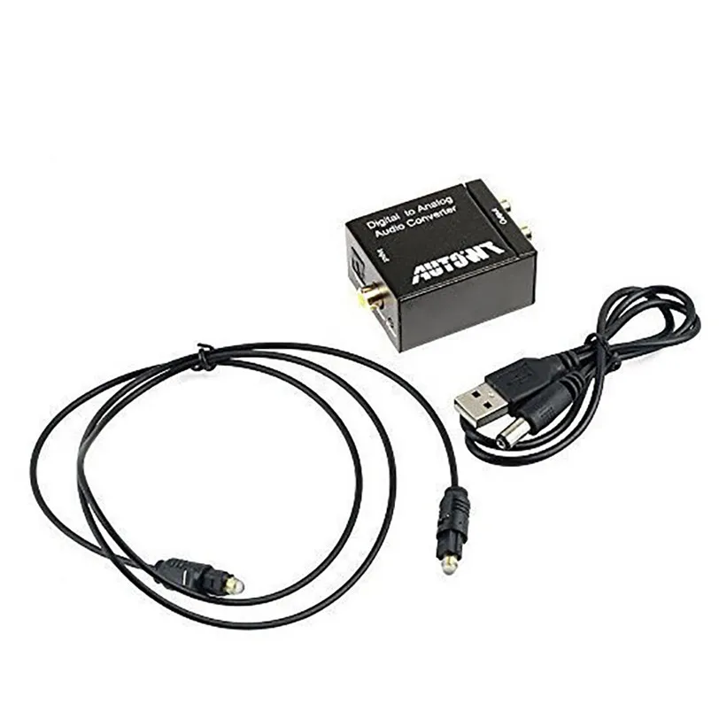 Оптический коаксиальный Toslink цифро аналоговый аудио конвертер адаптер RCA L/R 3 5 мм