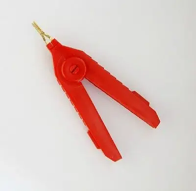 Пластиковый Корпус Ручки LCR Кельвина Красный Тест Клип Указал Рот Аллигатор