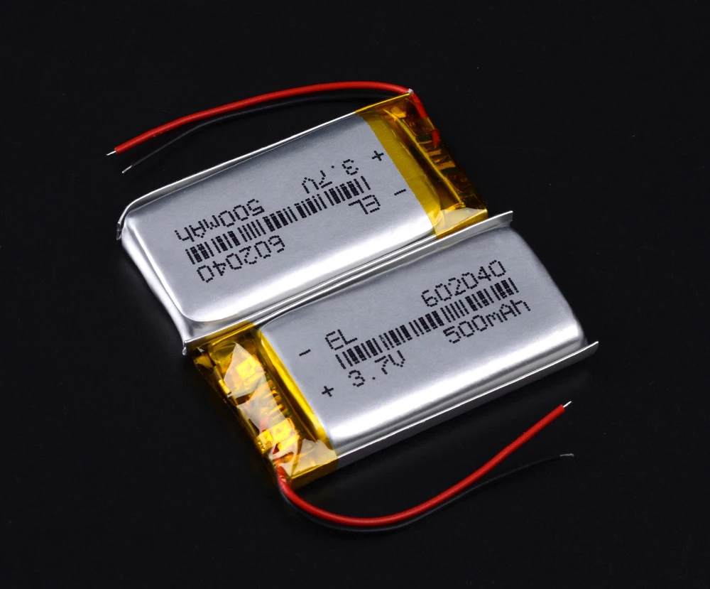 602040 500mAh 3,7 v Li Ion Po литий-полимерные батареи для диктофона гиромиашку Автомобильный видеорегистратор зеркало gps навигация
