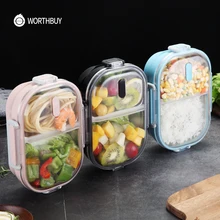 WORTHBUY, японский Портативный Ланч-бокс для детей, школьный, 304, нержавеющая сталь, Бенто-бокс, кухонный герметичный контейнер для еды, контейнер для еды WORTHBUY, японский Портативный Ланч-бокс для детей, школьный, 304, нержавеющая сталь, Бенто-бокс, кухонный герметичный контейнер для еды, контейнер для еды