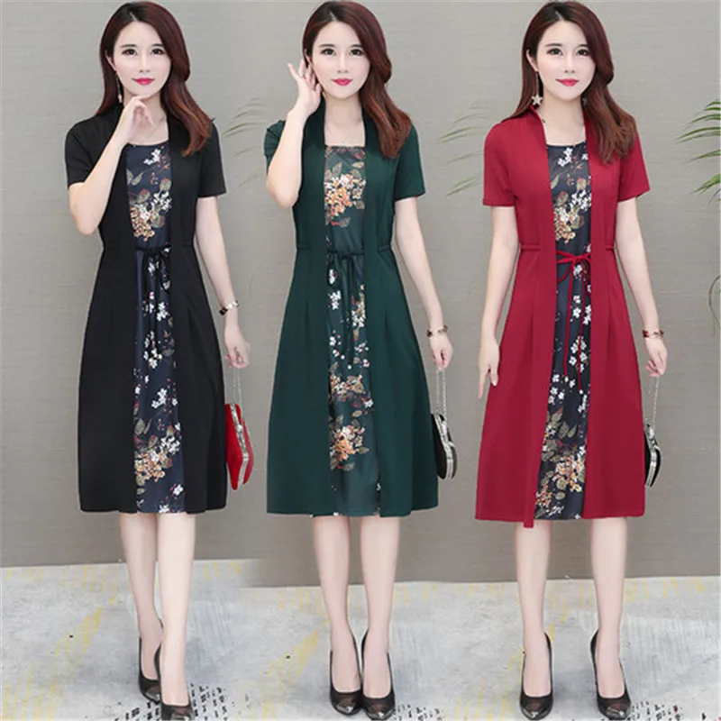 Женское Повседневное Платье До Колена размера плюс летнее платье с коротким