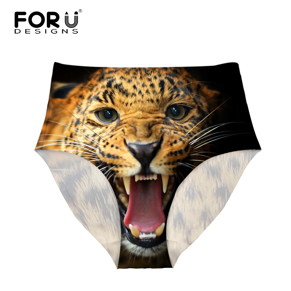 FORUDESIGNS/модное женское нижнее белье с высокой талией леопардовым принтом
