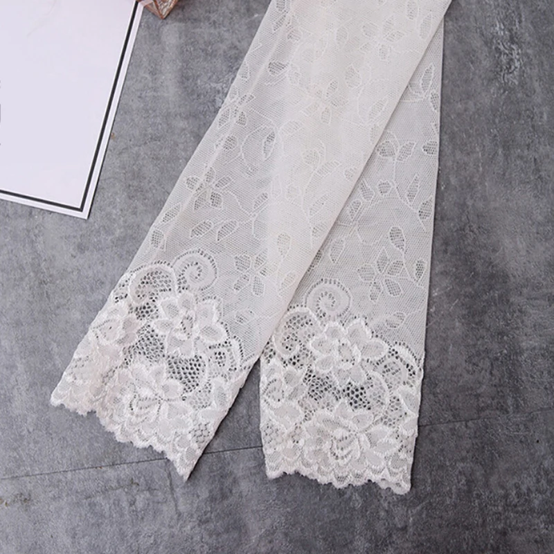 Летние женские сексуальные кружевные перчатки солнцезащитные длинные варежки