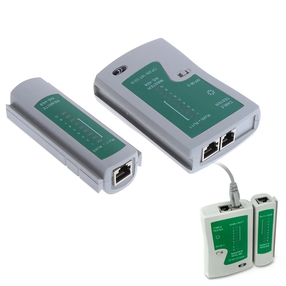 Новый профессиональный тестер сетевого кабеля RJ45 RJ11 RJ12 CAT5 UTP LAN|Сетевые