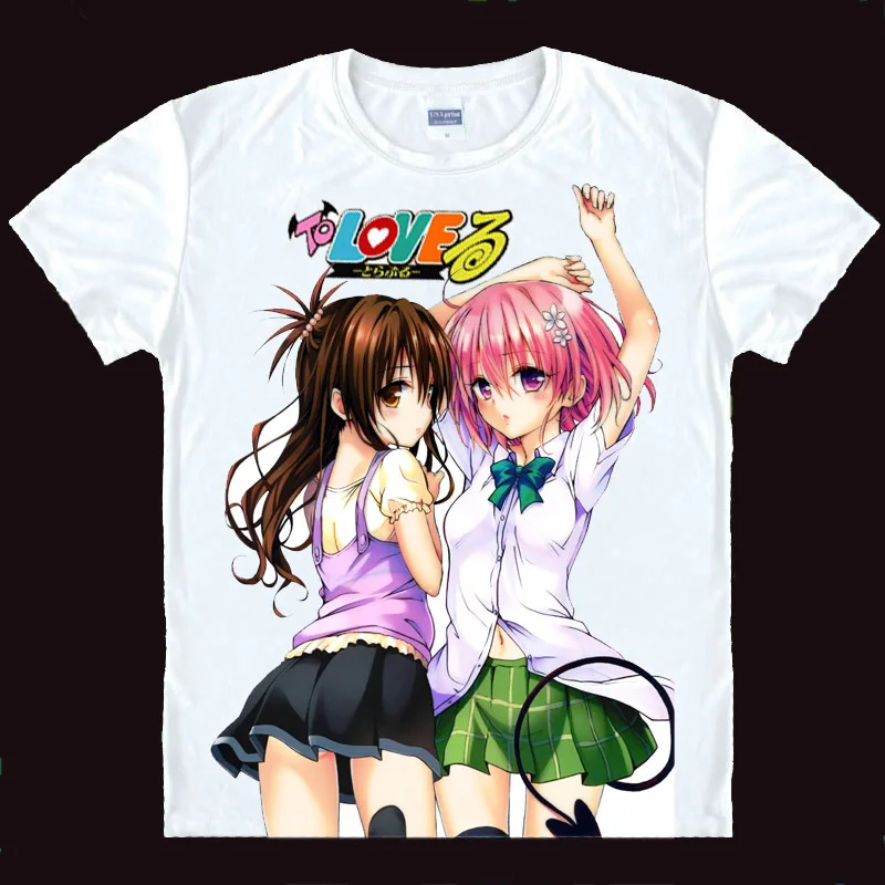To Love Ru Момо Nana Астар футболки японский футболка с изображением в стиле аниме 3d