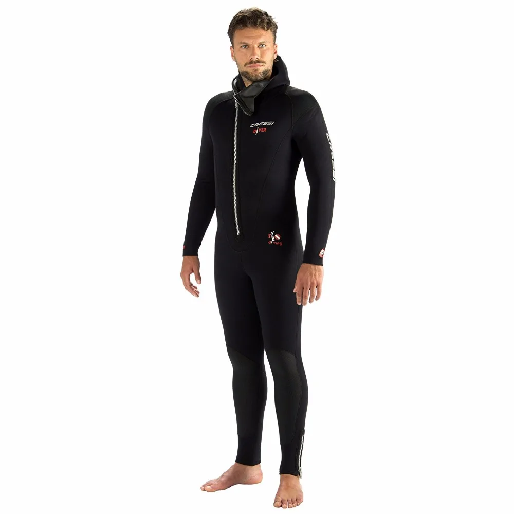 Cressi DIVER MAN 5 мм все-в-одном гидрокостюм для мужчин Профессиональный неопреновый гидрокостюм для подводного плавания для взрослых