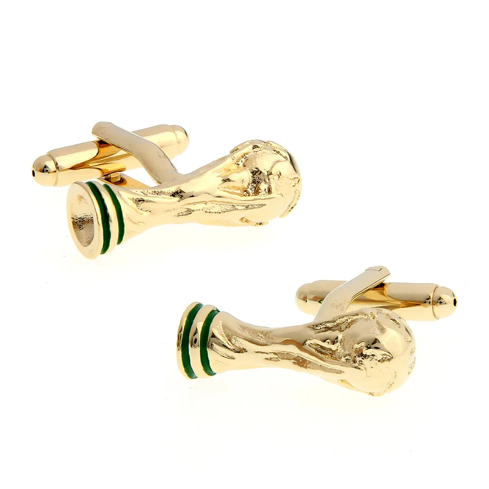 Мужские свадебные запонки новинка модный Кубок мира и чистая ткань 210044|cloth ornament|cup