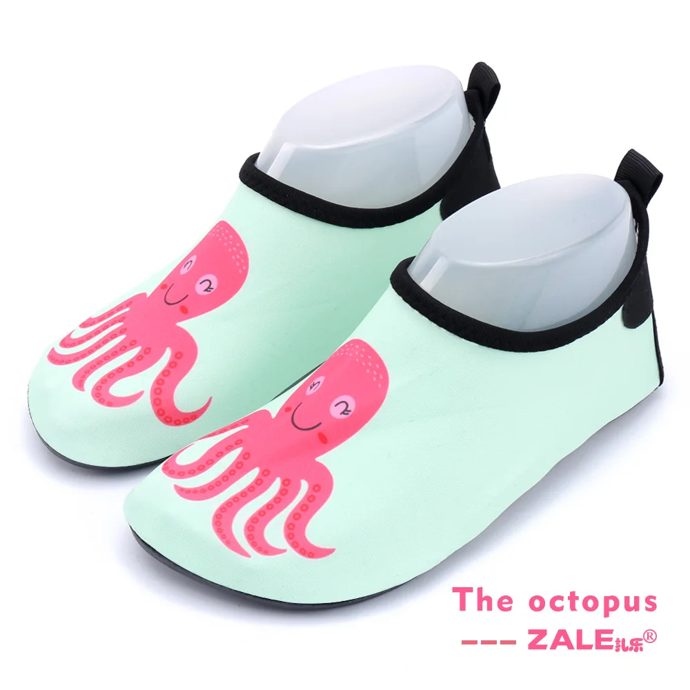 Summer beach Shoes Kids Cartoon Animal Swiming Shoes Girls Boys Barefoot Soft Bottom Non-slip Kids Water Shoes