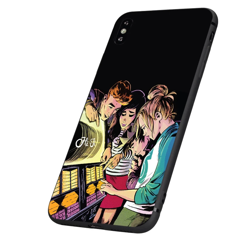 Черный чехол ТПУ для iphone 5 5s se 6 6s 7 плюс 8x10 чехол силиконовый чехол для iphone XR XS MAX ривердейл поп южной стороне Тупоголовым