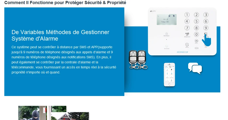 Homsecur беспроводный 4G ЖК-дисплей SMS автодозвон дома сигнализации Системы+ IOS/Android APP GA01-4G-W