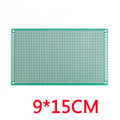 9x15cm Двухсторонний Прототип Pcb Универсальный макет печатная плата для Arduino 2,54 мм Стекловолокно 9X15 10X10 10X15 10X22 см - Цвет: 9x15cm