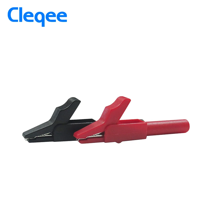 Cleqee P2007 10 шт крокодил 4 мм банан Женский Джек тестовый адаптер|Детали и аксессуары