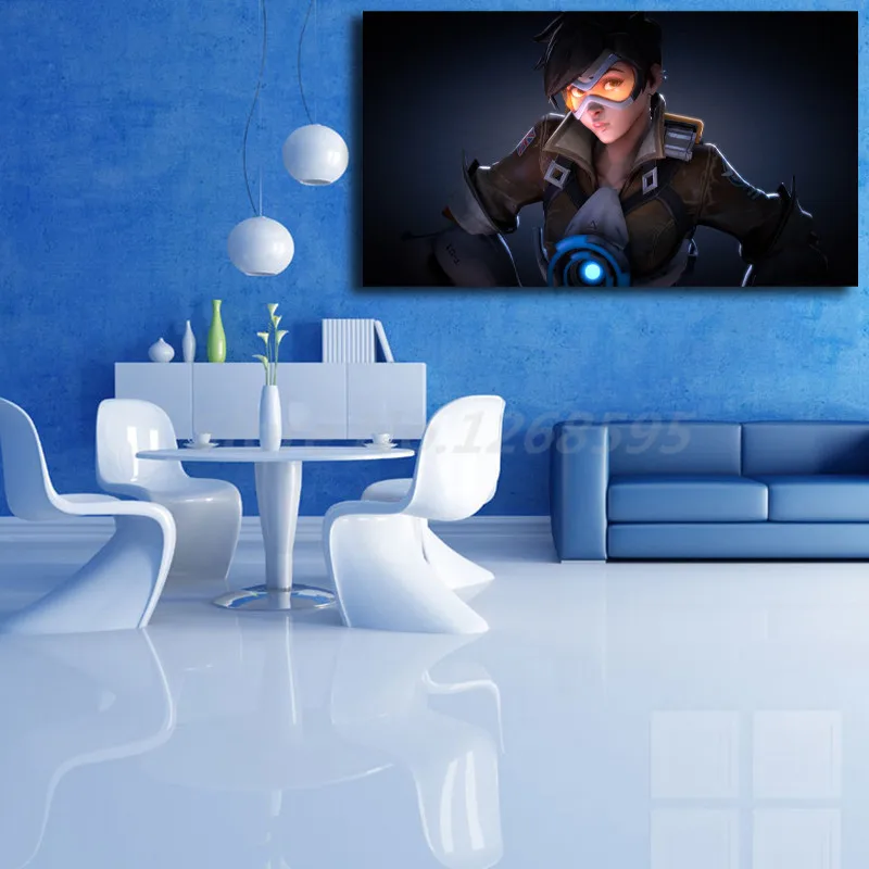 Tracer Overwatchs художественные работы 4K обои настенные Холст Плакаты печать картины