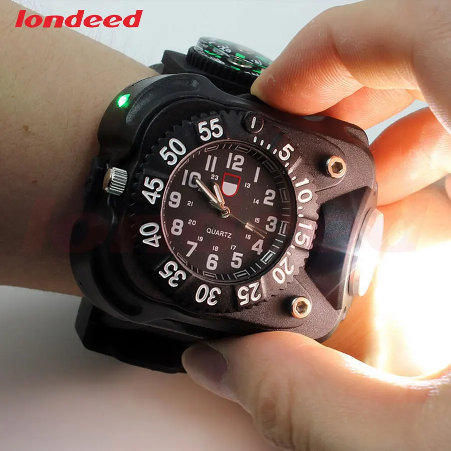 Бесплатная доставка Открытый Аккумуляторная LED Фонарик Водонепроницаемый