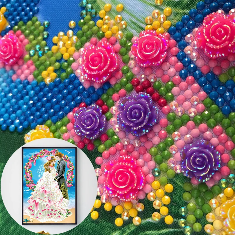 50*70 см специальная Алмазная вышивка парные Свадебные стразы 5D DIY алмазная