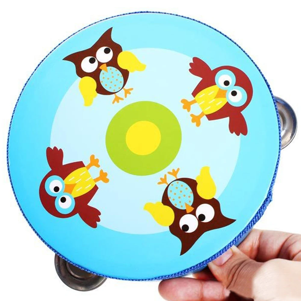 1 шт. детские деревянные погремушки для барабанов Детские ручные барабанные