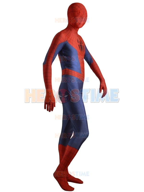 Free Shipping New Ultimate SpiderMan 3D Pattern Costume Spandex Lycra Zentai Spiderman Bodysuit Halloween Cosplay |