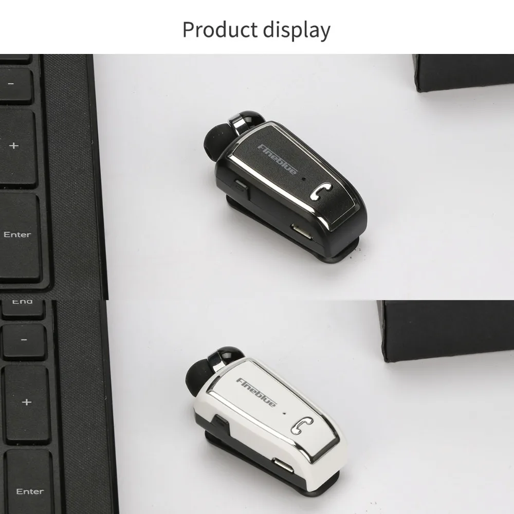 Fineblue V3 Мини беспроводной драйвер стерео Bluetooth 4,0 гарнитура Выдвижной клип Бег Наушники для смартфонов Auriculares