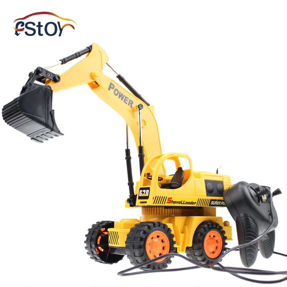 Проводной экскаватор 5ch 4 колеса digger кабель Управление строительство грузовик