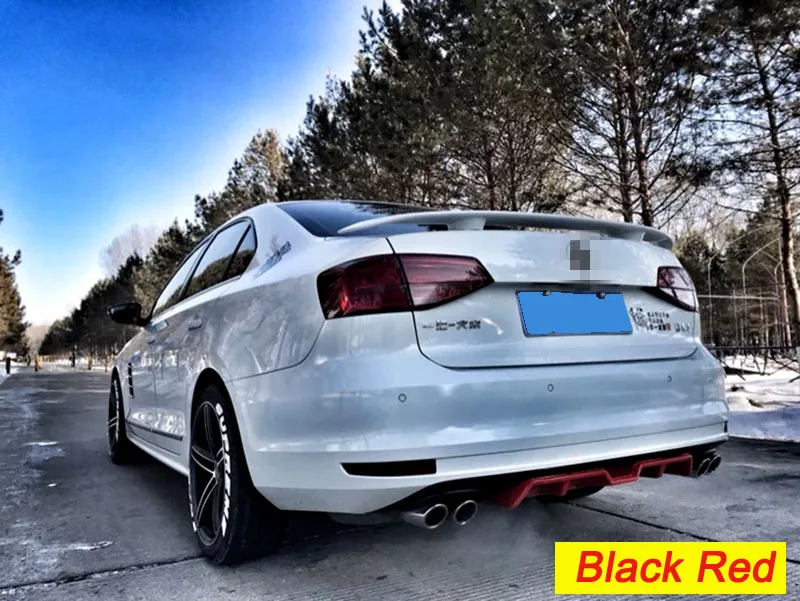 Задний бампер диффузор защитные бамперы для vwJetta- диффузор, губа на задний бампер украшение опорная пластина бампер крышка