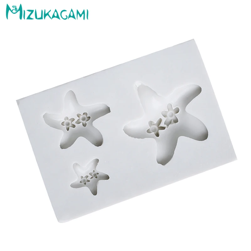 Ocean Series Star Shape Chocolate Silicone Mold Fondant Cake Decorating Tools DIY Kitchen Baking MJ-02138 | Дом и сад