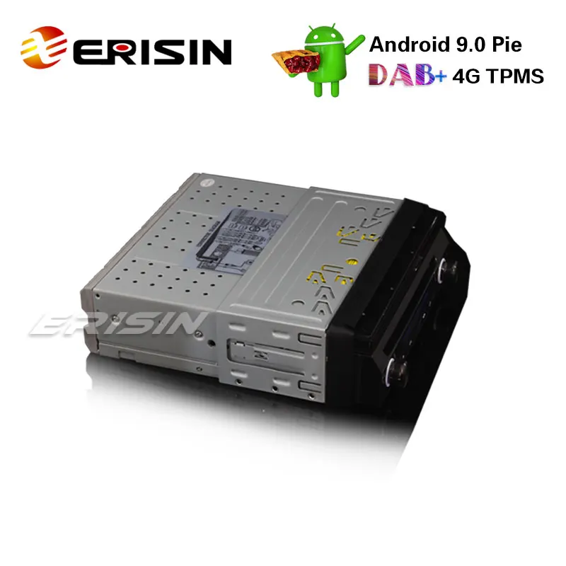 Автомобильный DVD плеер Erisin ES4808U 1 Din съемный DAB + Android 9 0 GPS wi fi TPMS DVR DTV BT OBD2