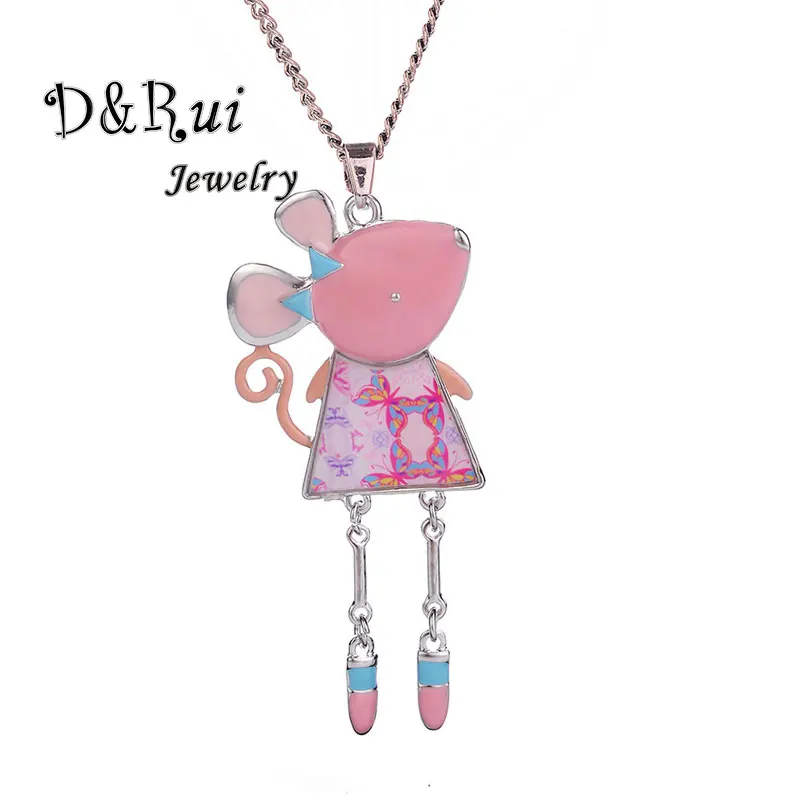D & Rui ювелирные изделия эмалированное ожерелье для женщин девочек детей