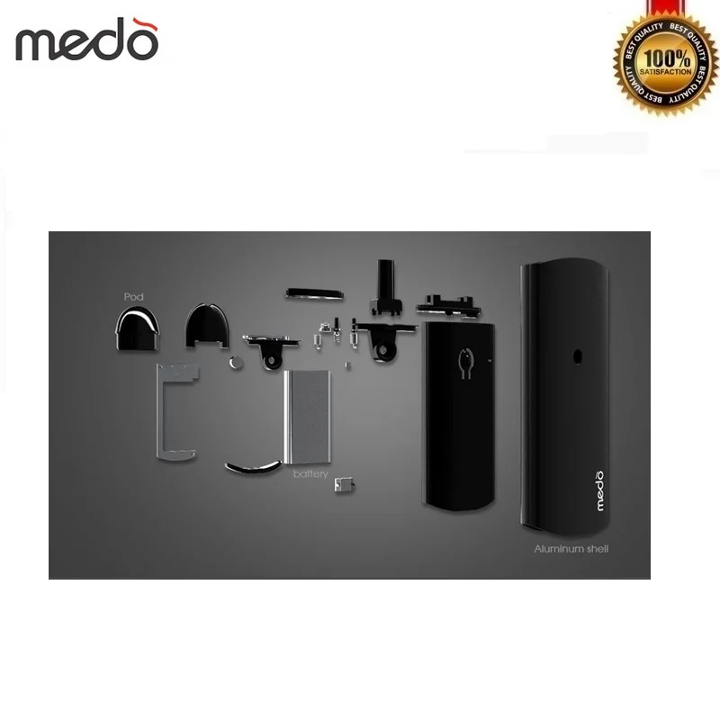 Оригинальный комплект Medo Pod Vape 500 мАч аккумулятор с 4 шт 2 мл картриджи Ом катушка VS