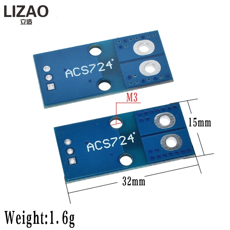 Модуль датчика тока ACS724TLLCR 40A 50A ACS724 для Arduino|Интегральные схемы| |