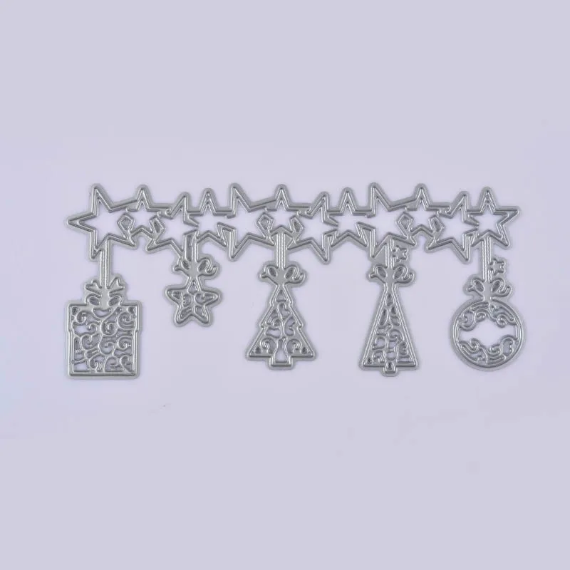 Рождественские/Новогодние декоративные трафареты металлические Вырубные