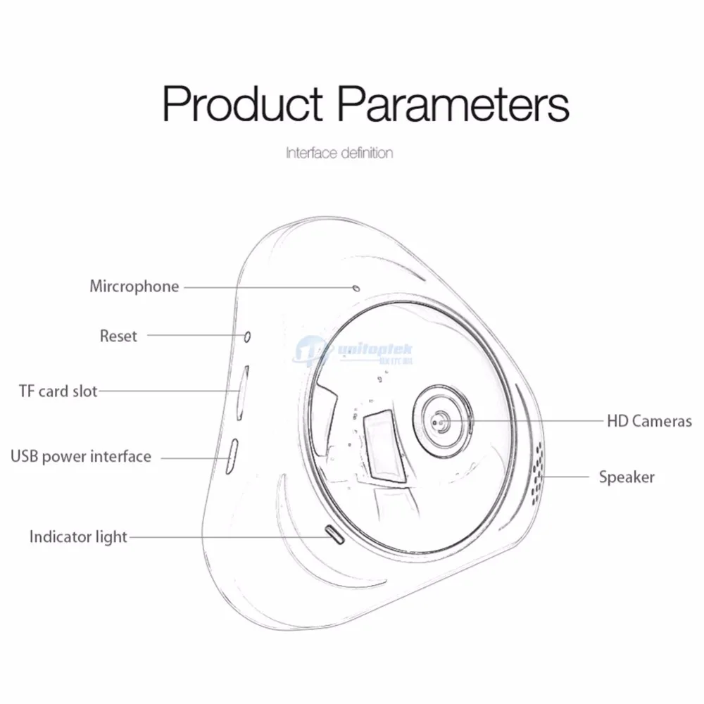 

Baby Monitor 360 Degree Panoramic WIFI Camera HD 960P Wireless VR 3D Panorama IP Camera P2P Security Wi-Fi Camera APP YOOSEE