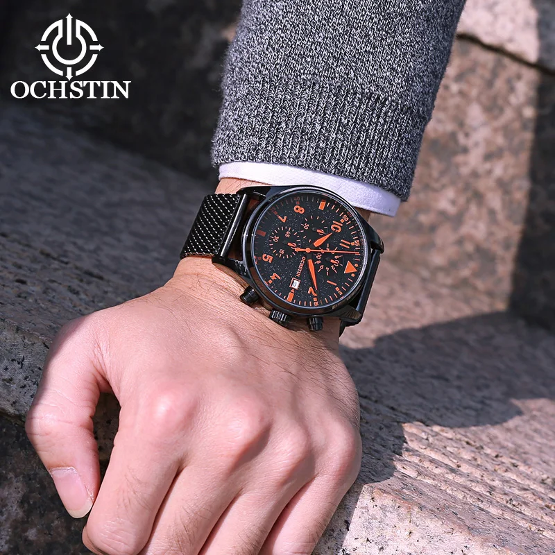 Часы мужские кварцевые в стиле милитари с датой 2017|watch brand|watch brand menwatch f |