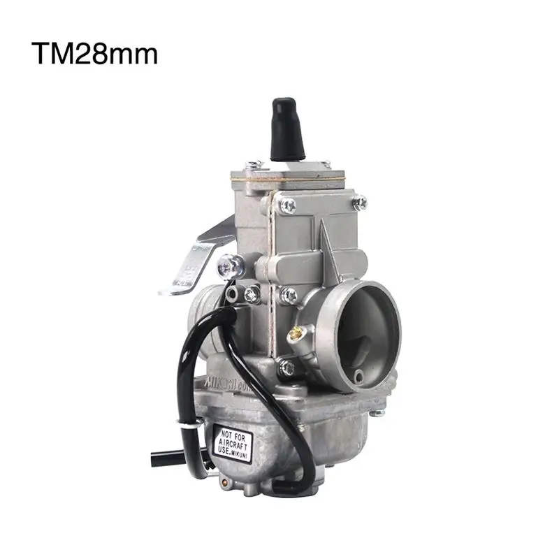 TM 28mm Sclmotos-для Mikuni TM28mm TM30mm TM32mm TM34mm МОТОЦИКЛ КАРБЮРАТОР карбюратор плоская горка мотокросса скутер для Kawasaki KX250 KTM - Цвет: TM 28mm