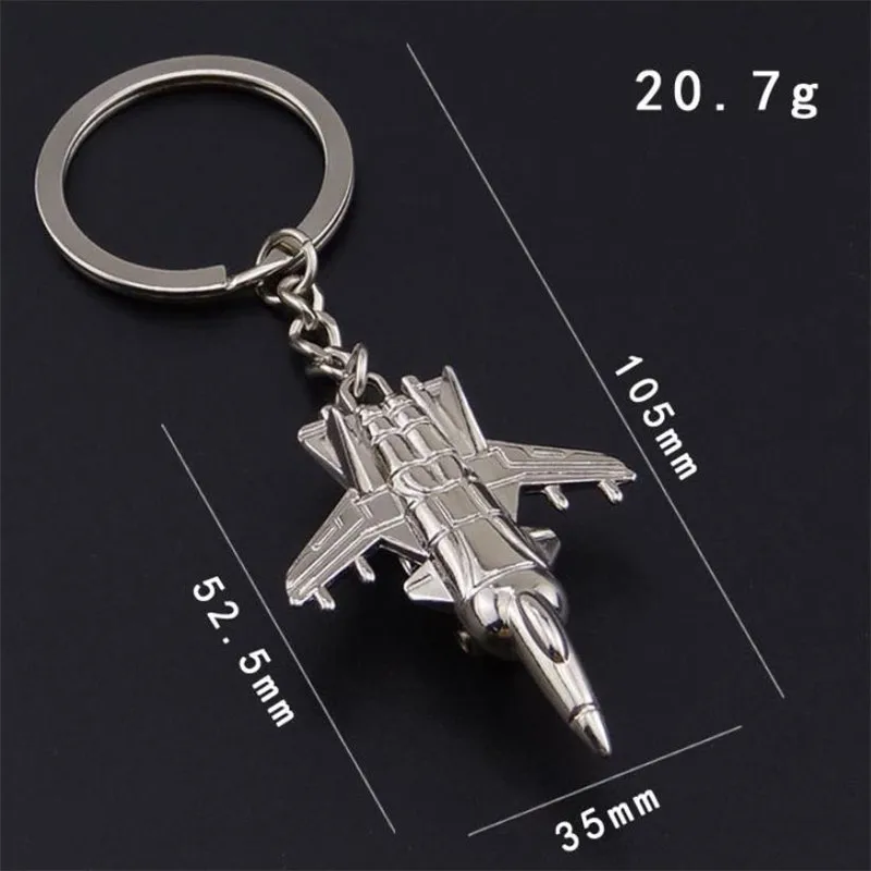 Aircraft Keychain Helicopter Key Chain Fighter Key Pendant Aviation Small Gift Souvenir