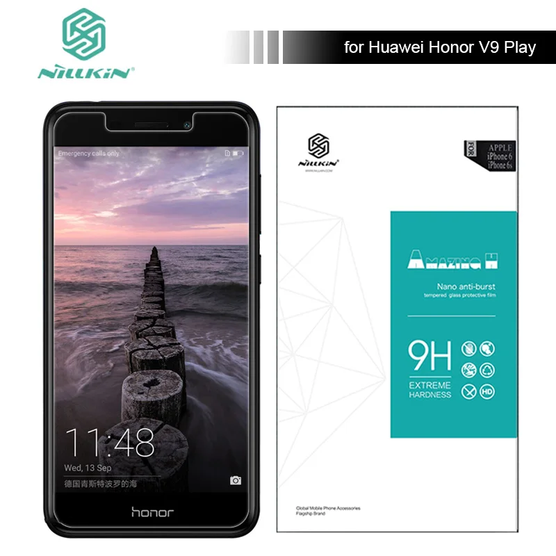 Для Huawei Honor V9 Play закаленное стекло Nillkin Экран защитная пленка 9 H для защиты от