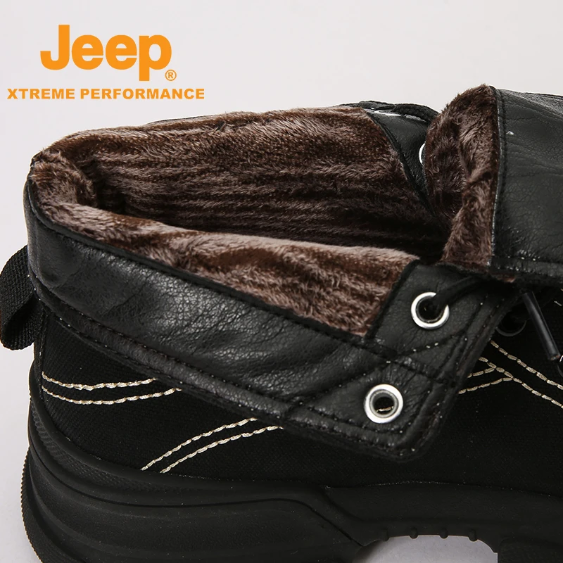 Jeep Аутентичные мужские/женские кожаные уличные спортивные рабочие ботинки martin Повседневная Высокая походная обувь плюс бархат