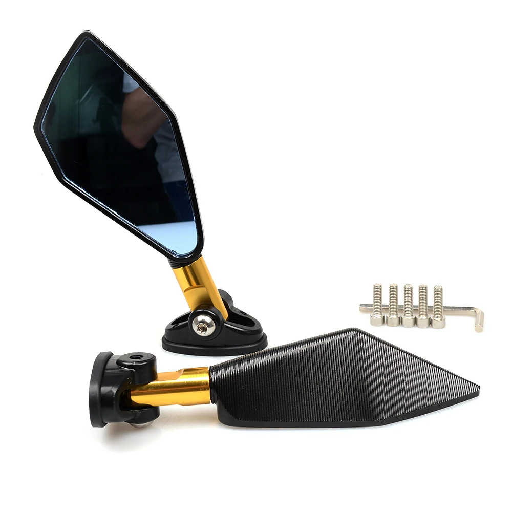 Универсальные алюминиевые зеркала для скутера мотоцикла заднего вида боковые