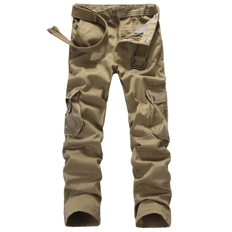 1 Шт. Мода Мужчины Брюки Качество Хлопка Чистый Цвет Карман На Молнии