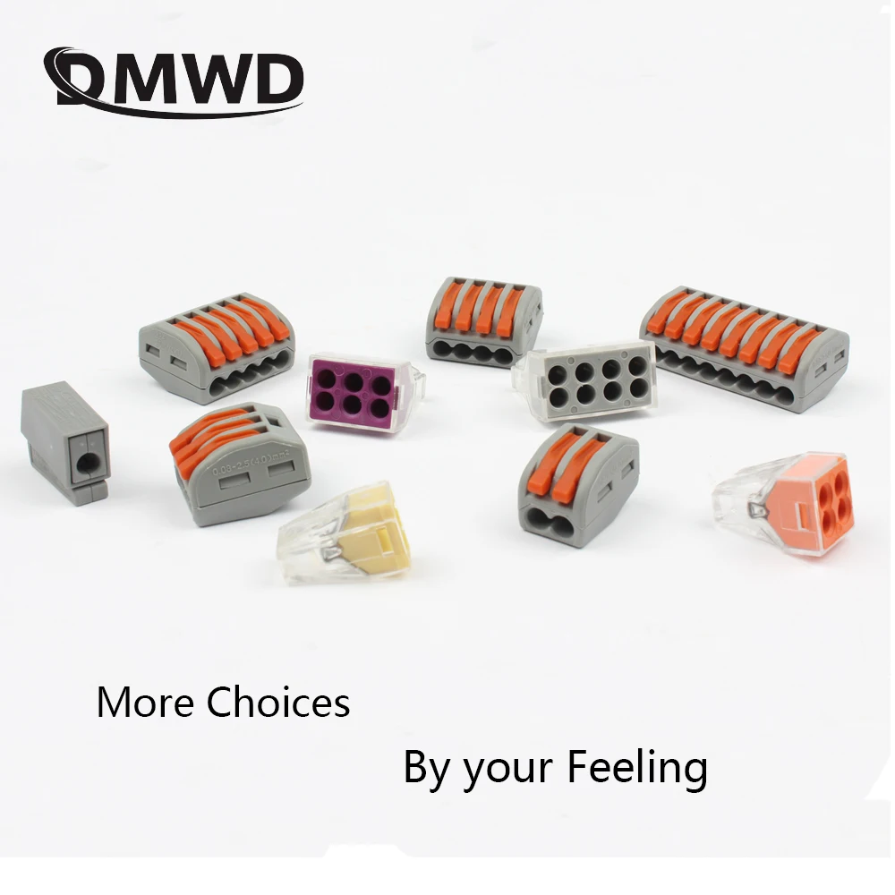 PCT Универсальный Компактный проводной разъем для соединения 2 3 4 5 8 контактов