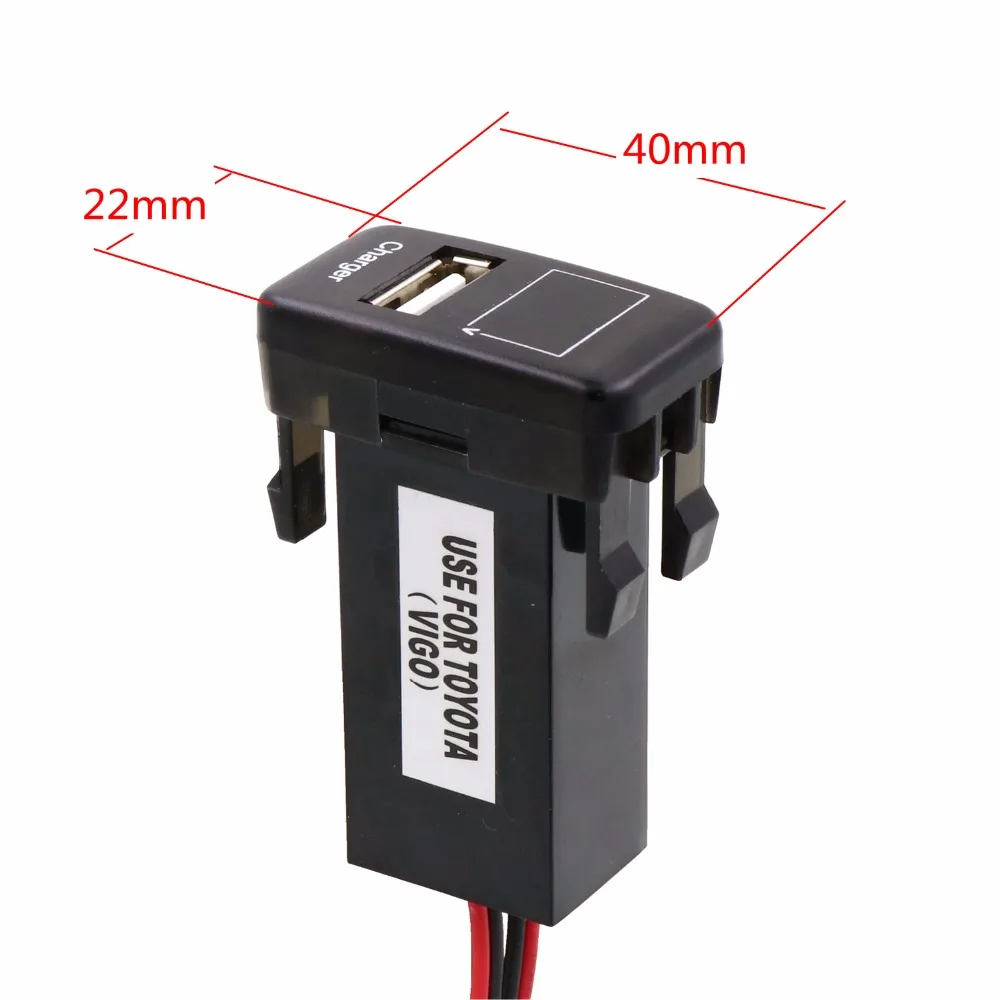 Автомобильное зарядное устройство с USB интерфейсом 5 В 2 1 А и измеритель