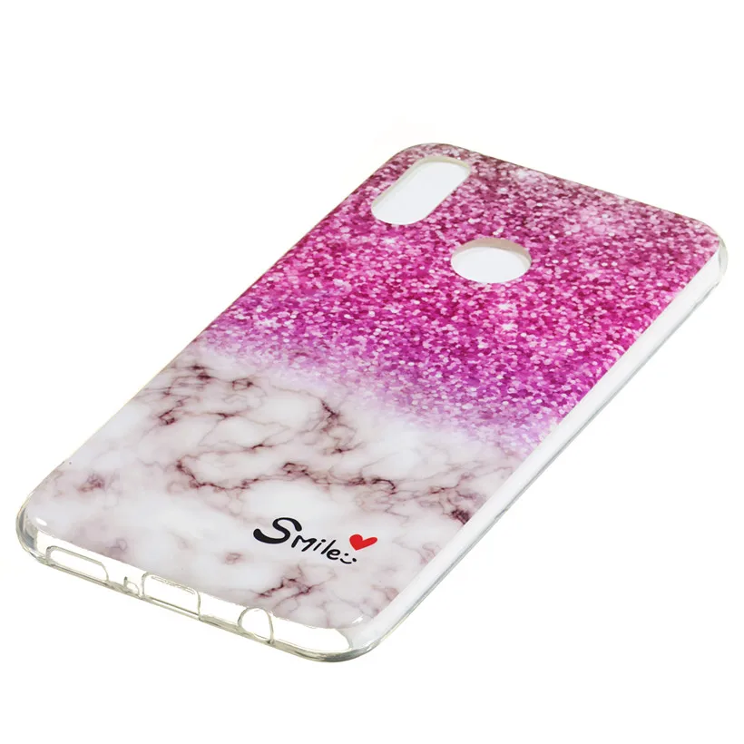HEMASOLY Marble Case For Huawei Nova 3i P Smart Plus Silicone Luxury Pattern Soft TPU Back Cover |