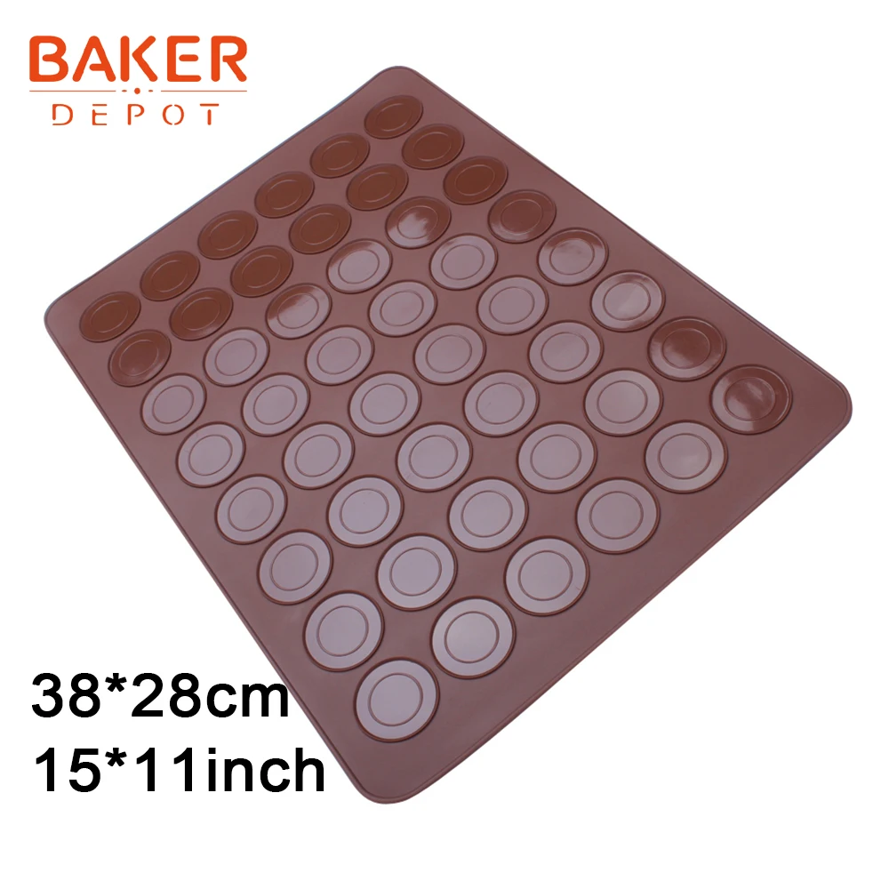 SM-001-3 BAKER DEPOT силиконовый коврик Макарон Торт Кондитерские формы для печенья изоляционный коврик торт выпечки печи коврики круглый Сердце Медведь Макаронный коврик - Цвет: SM-001-3