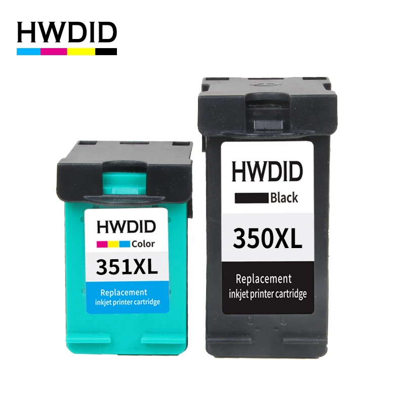 HWDID 350XL 351XL чернильный картридж Замена для HP 350 351 использовать D4200 D4260 D4263 D4360 J5730 5780