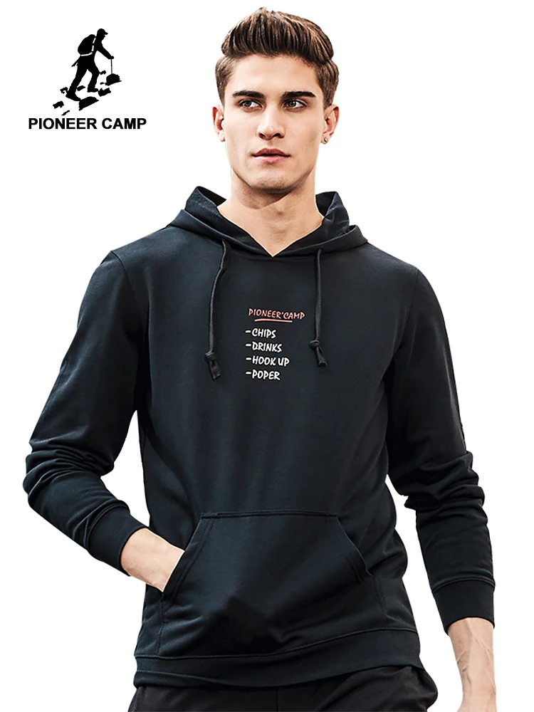 Толстовка Pioneer Camp мужская с капюшоном свитшот от известного бренда модная кофта