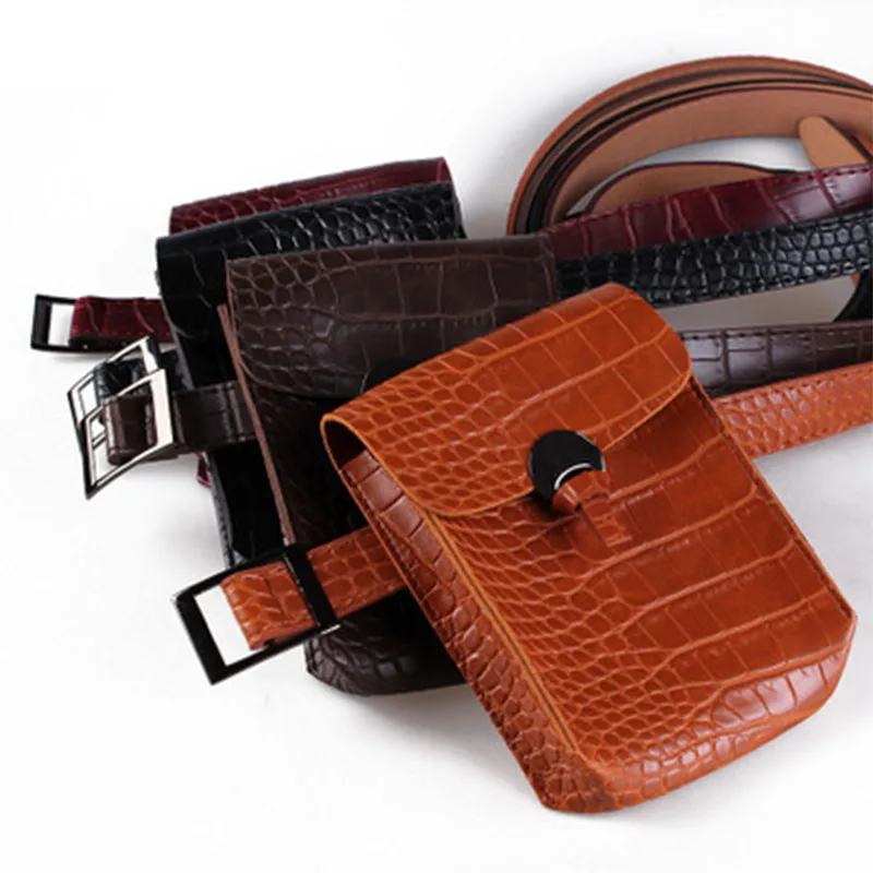 Поясная Сумка Anreisha Женская винтажная из искусственной кожи zm93|leather waist bag|waist bagbelt