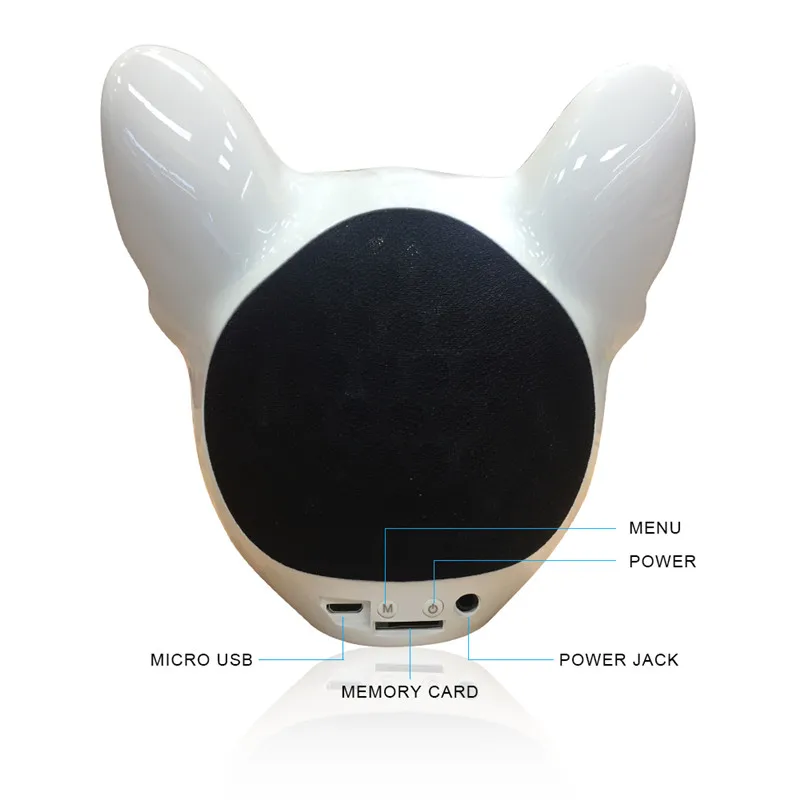 Sunnzo бык собака Беспроводной Динамик Портативный мини Bluetooth Сабвуфер громкий для