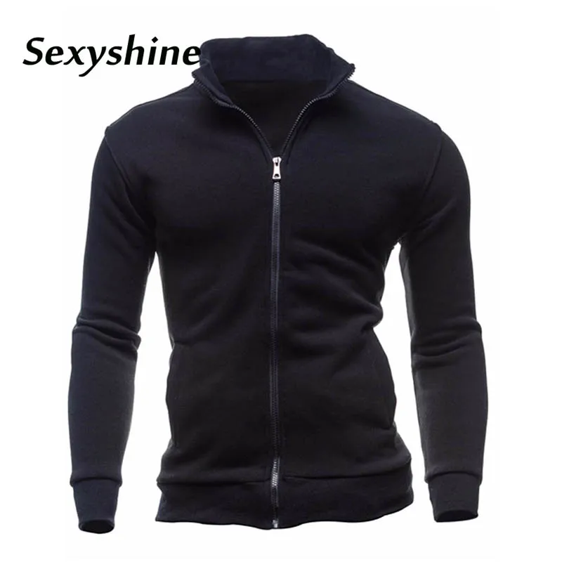 

Men's Casual Long Sleeve Hoodies Fashion Solid Color Sweatshirt Jackets Male Coat for Spring Autumn