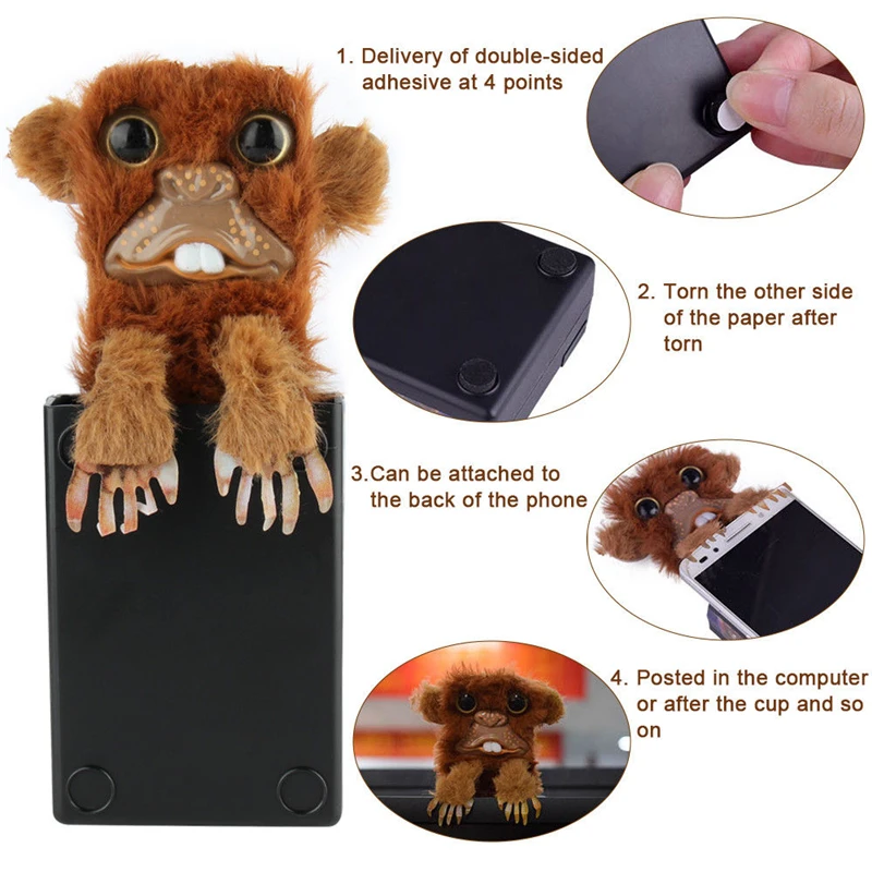 Инновационные игрушка sneekums пародия обезьяна игрушки Pet Prankster испуг меха Пластик