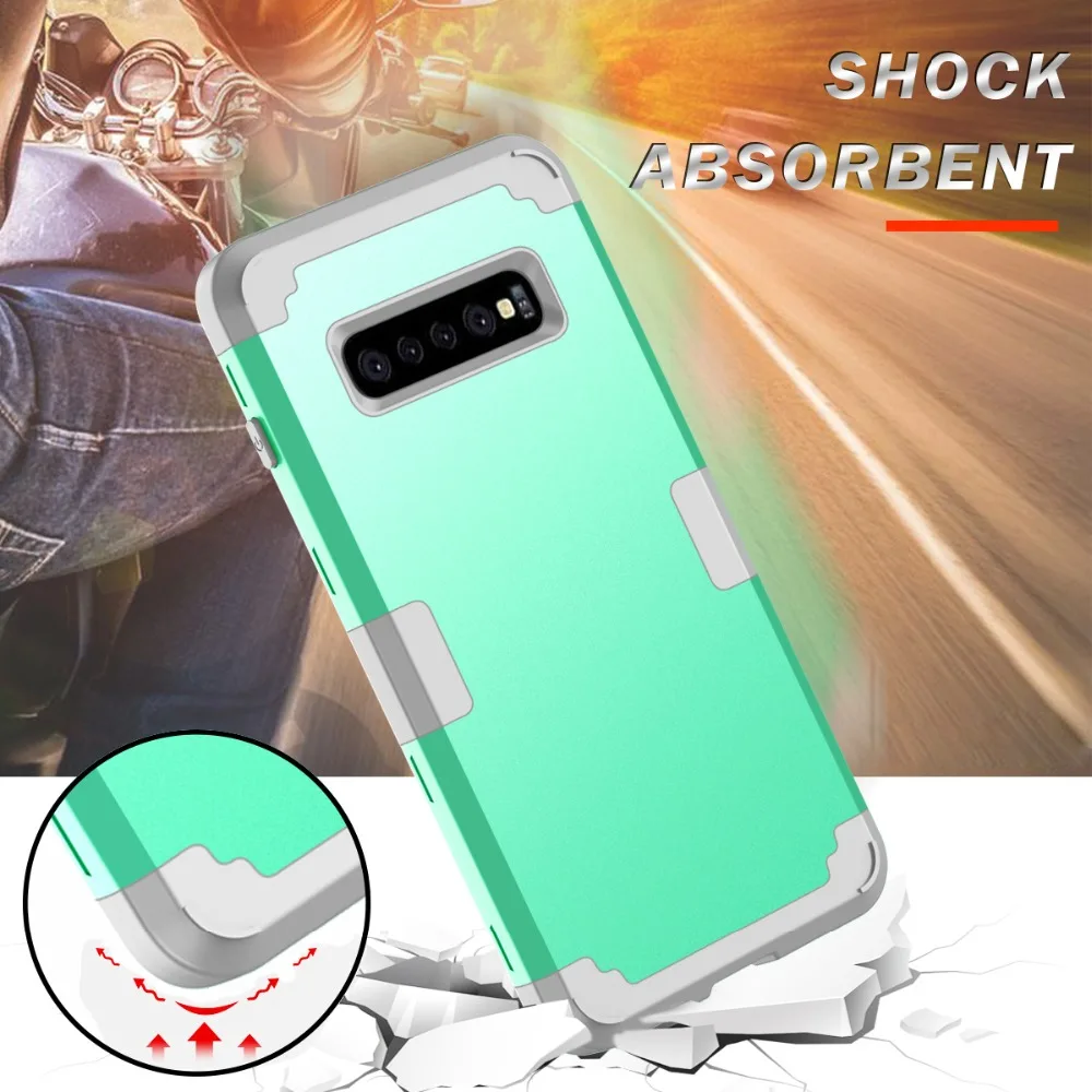 For Samsung Galaxy S10 Plus Case Shockproof Protect Hybrid Hard Rubber Impact Armor Phone Cases for | Мобильные телефоны и